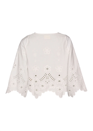 Trine bluse White Cutwork Sissel Edelbo 